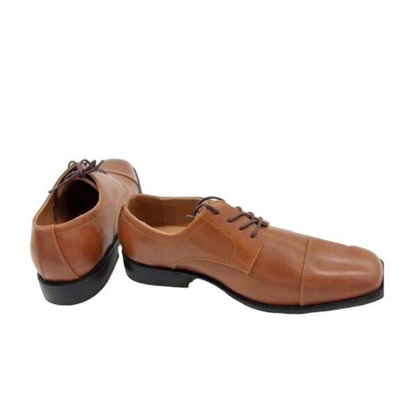 ALFANI NIB MENS SIZE 11 LEATHER PLAIN TOE LACED LEATHER SHOES main image 5